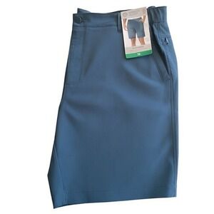Mondetta Outdoor Project Mens Tech Shorts Blue Performance Stretch Size 38 NWT
